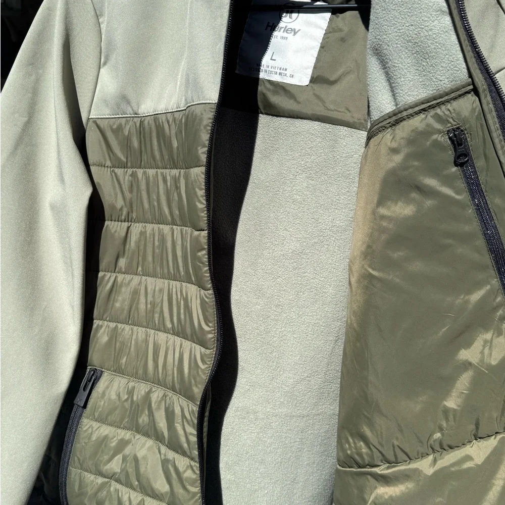 Hurley Green and Gray Hooded Jacket - Picture 7 of 16